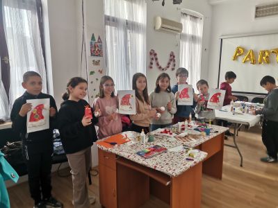 Коледна работилница в музея с деца от училище -  СУ „Св.св.Кирил и Методий” , ОУ „Христо Смирненски“ и  СУ "Христо Ботев"  - ИМ Атанас Караиванов - Карнобат